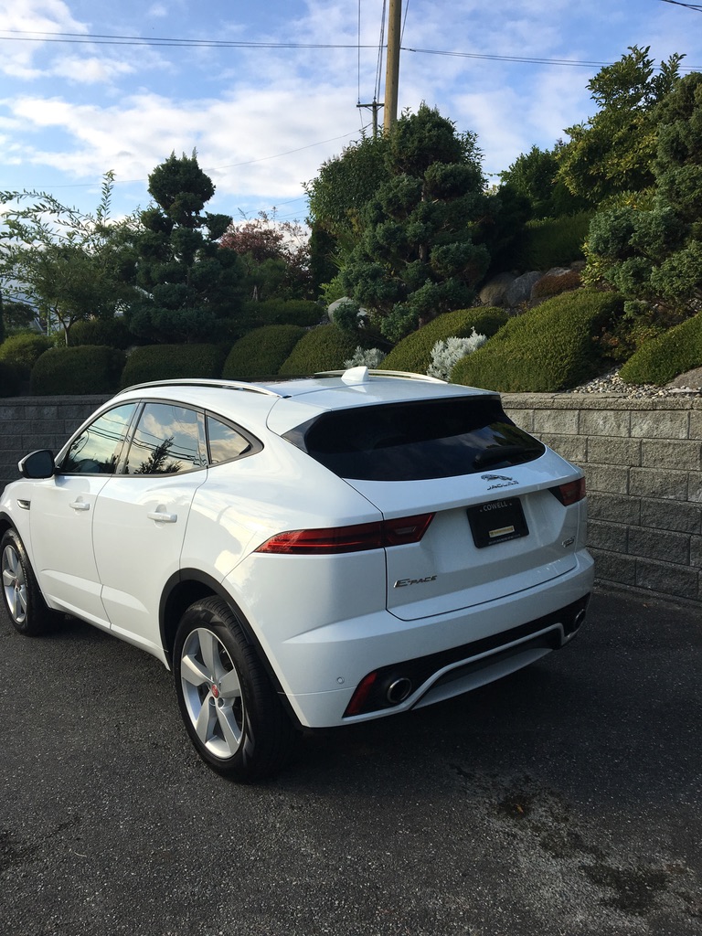 Jaguar E-PACE — Rear three-quarter view outside