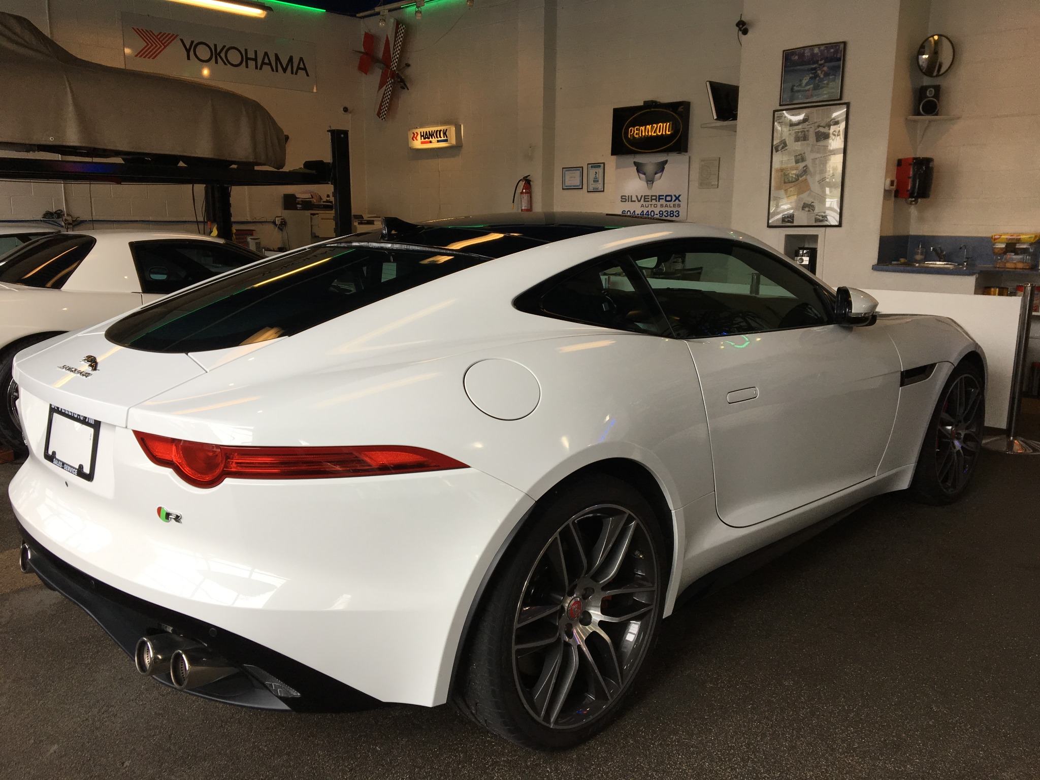 Jaguar F-Type R — Rear three-quarter view