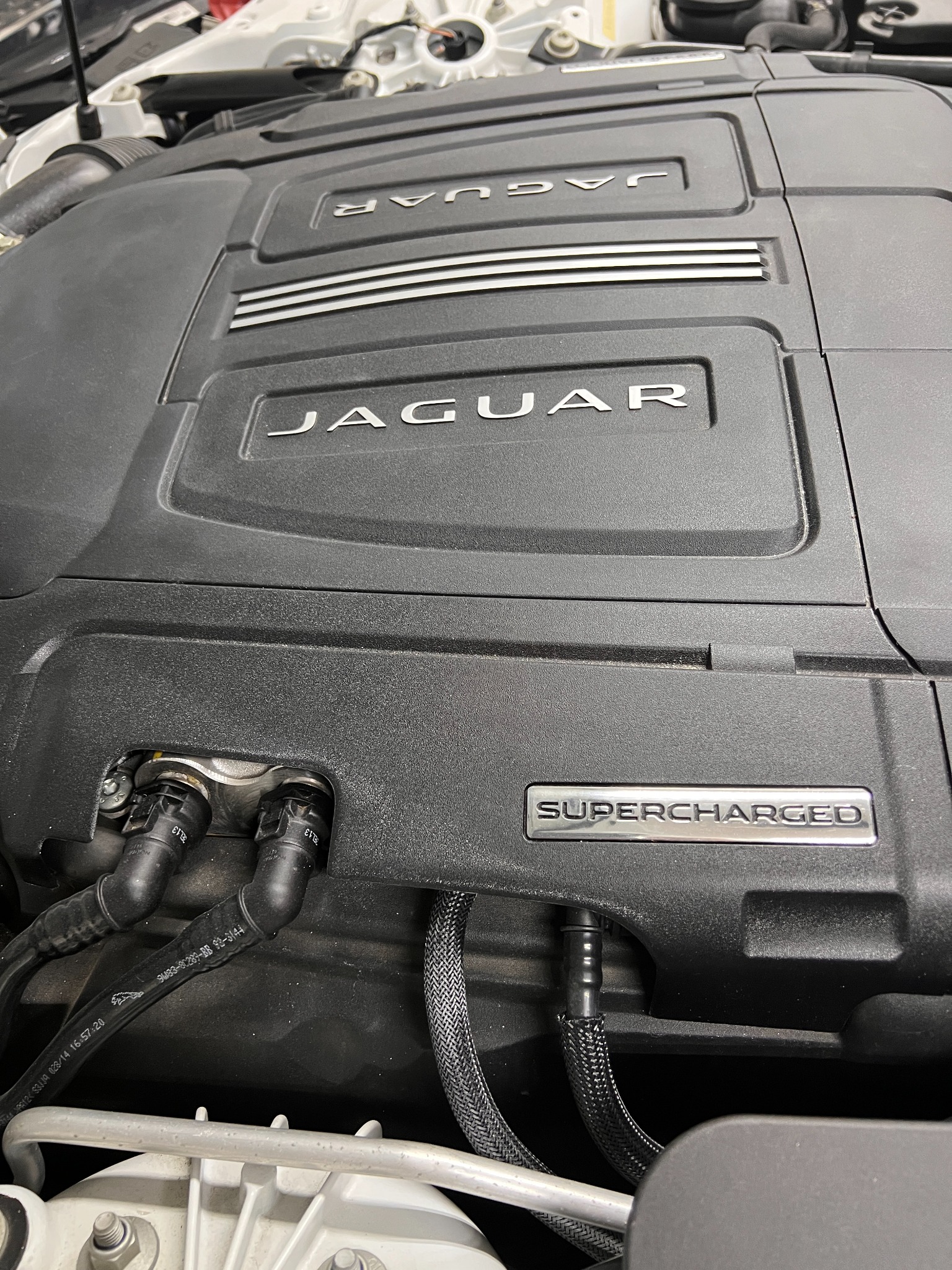 Jaguar F-Type R — Supercharged V8 engine cover