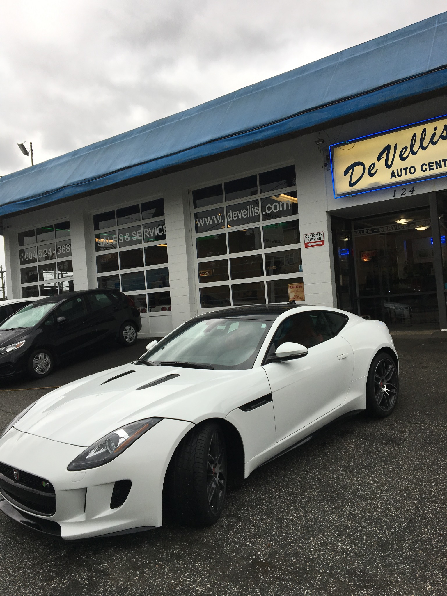 Jaguar F-Type R — Outside De Vellis Auto Center