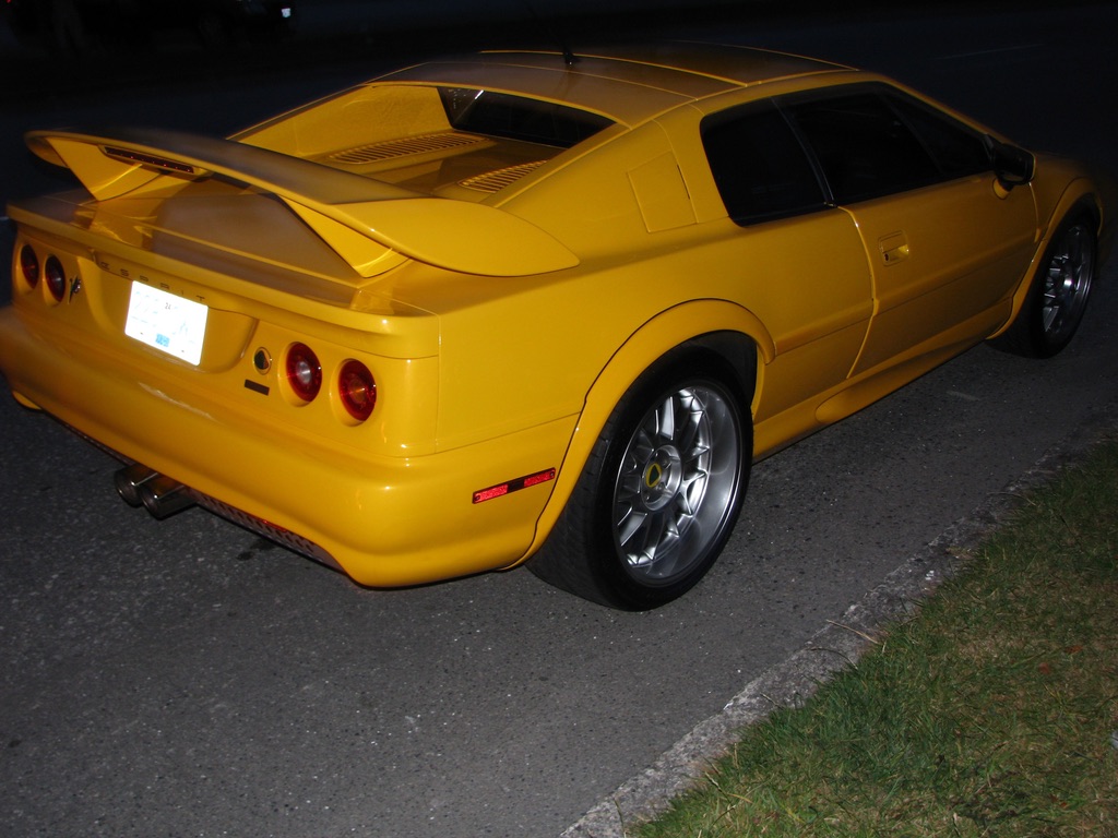 2002 Lotus Esprit V8 — Rear three-quarter view