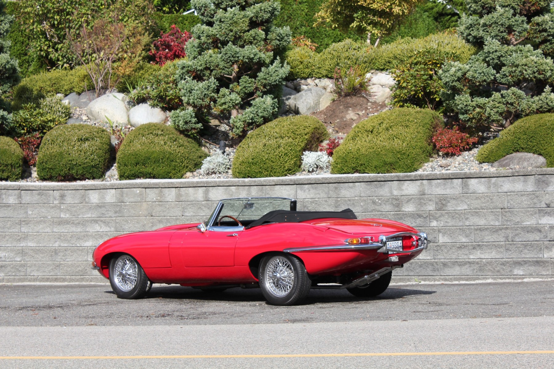 The completed Jaguar XKE