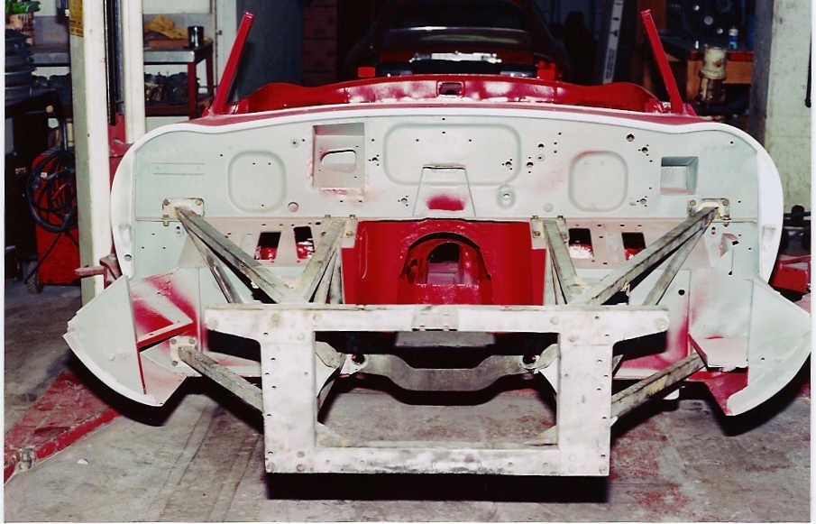 Front structure during restoration