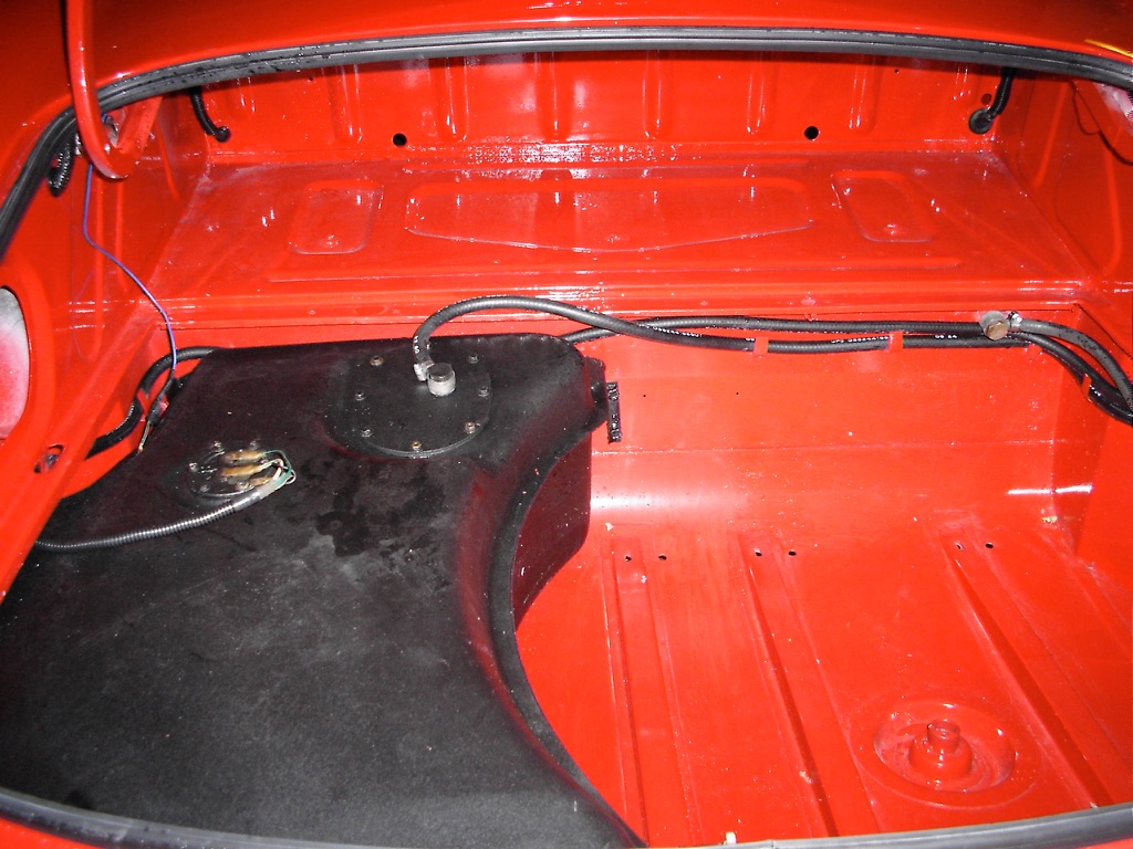 Luggage compartment during restoration