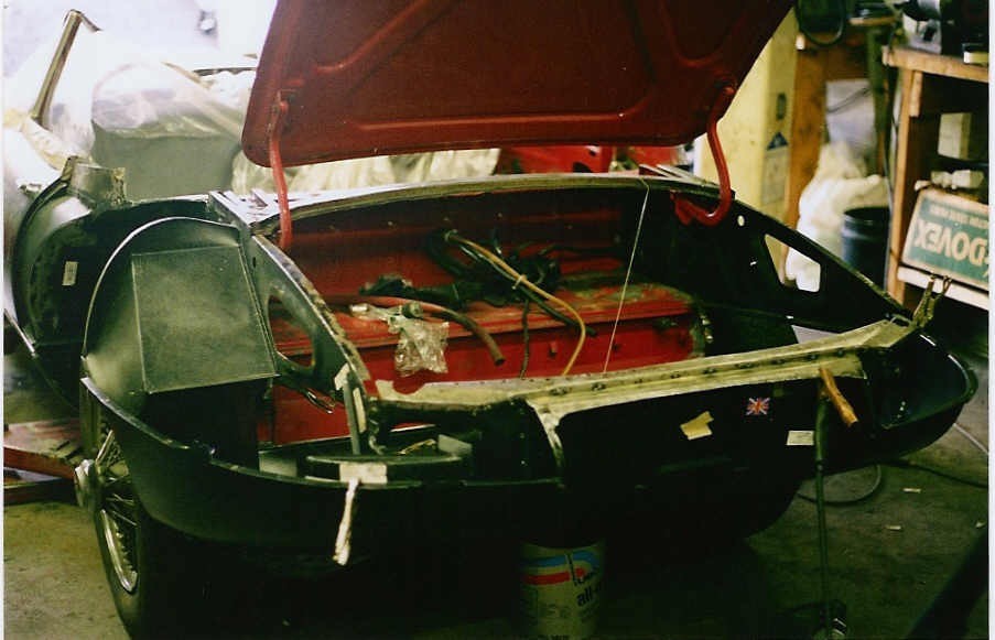 Rear bodywork in progress